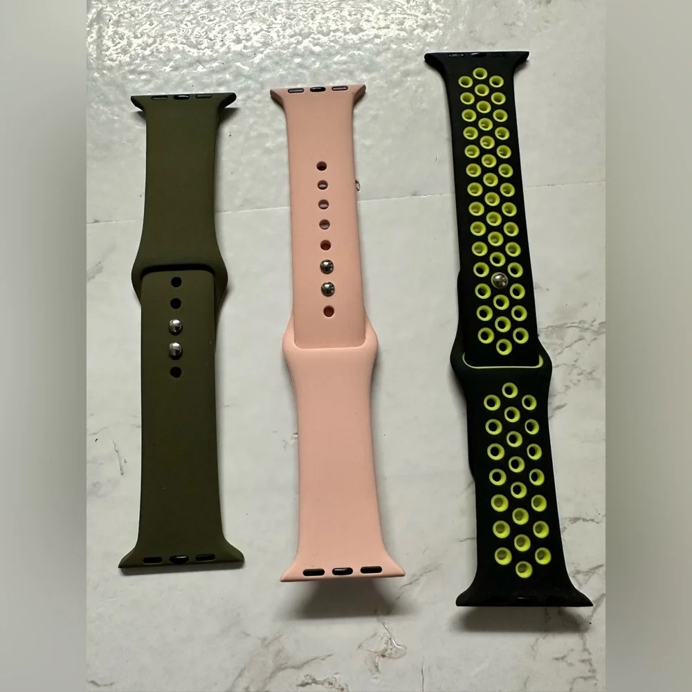 Apple Watch Band Collection - Red, Tan, Green, Leopard, Pink, Black